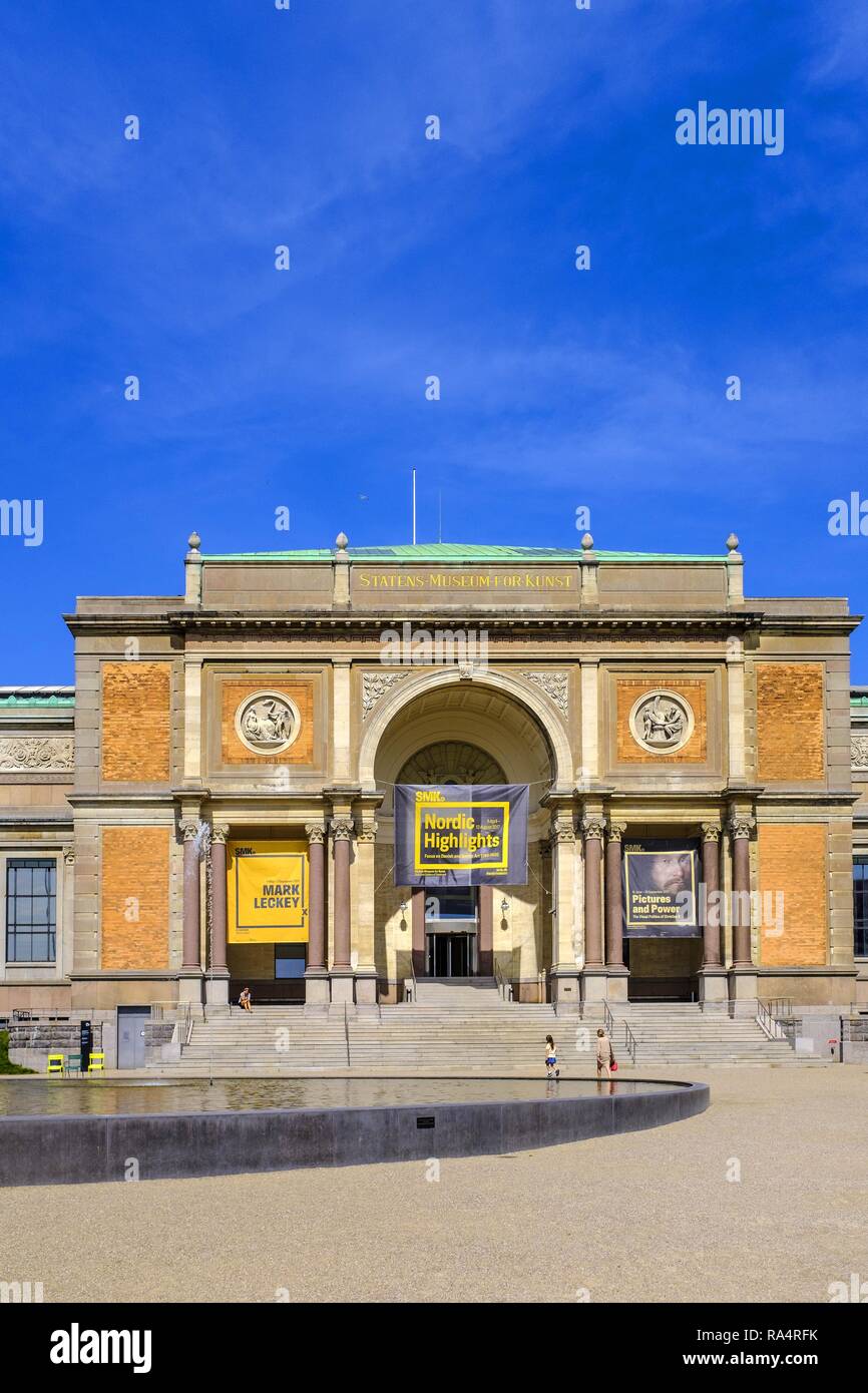 Dania - regione Zelanda - Kopenhaga - Panstwowe Muzeum Sztuki glowny budynek - Galeria Narodowa Danimarca - Zelanda regione - centro città di Copenhagen - National Gallery edificio principale Foto Stock