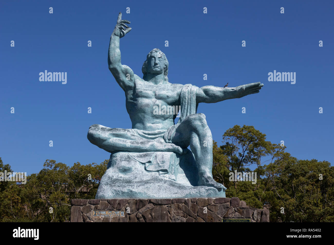 Nagasaki, Giappone - 25 Ottobre 2018: Nagasaki statua della Pace da Seibo Kitamura a Nagasaki il Parco della Pace a Nagasaki, in Giappone Foto Stock