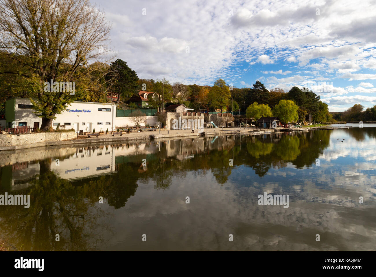 Il Tomalom Spa in autunno / caduta, Tomalom, Sopron, Ungheria Foto Stock
