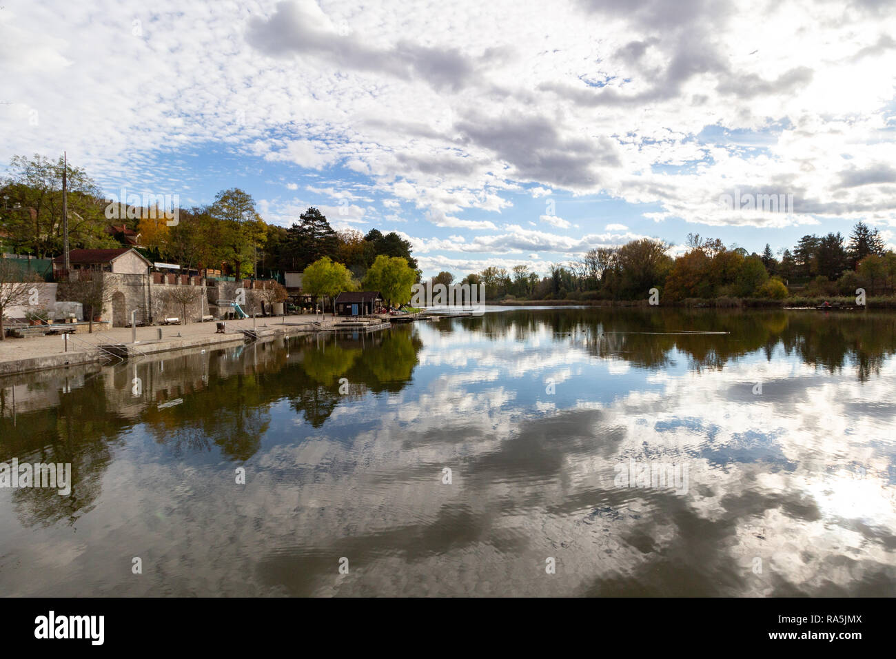 Il Tomalom Spa in autunno / caduta, Tomalom, Sopron, Ungheria Foto Stock