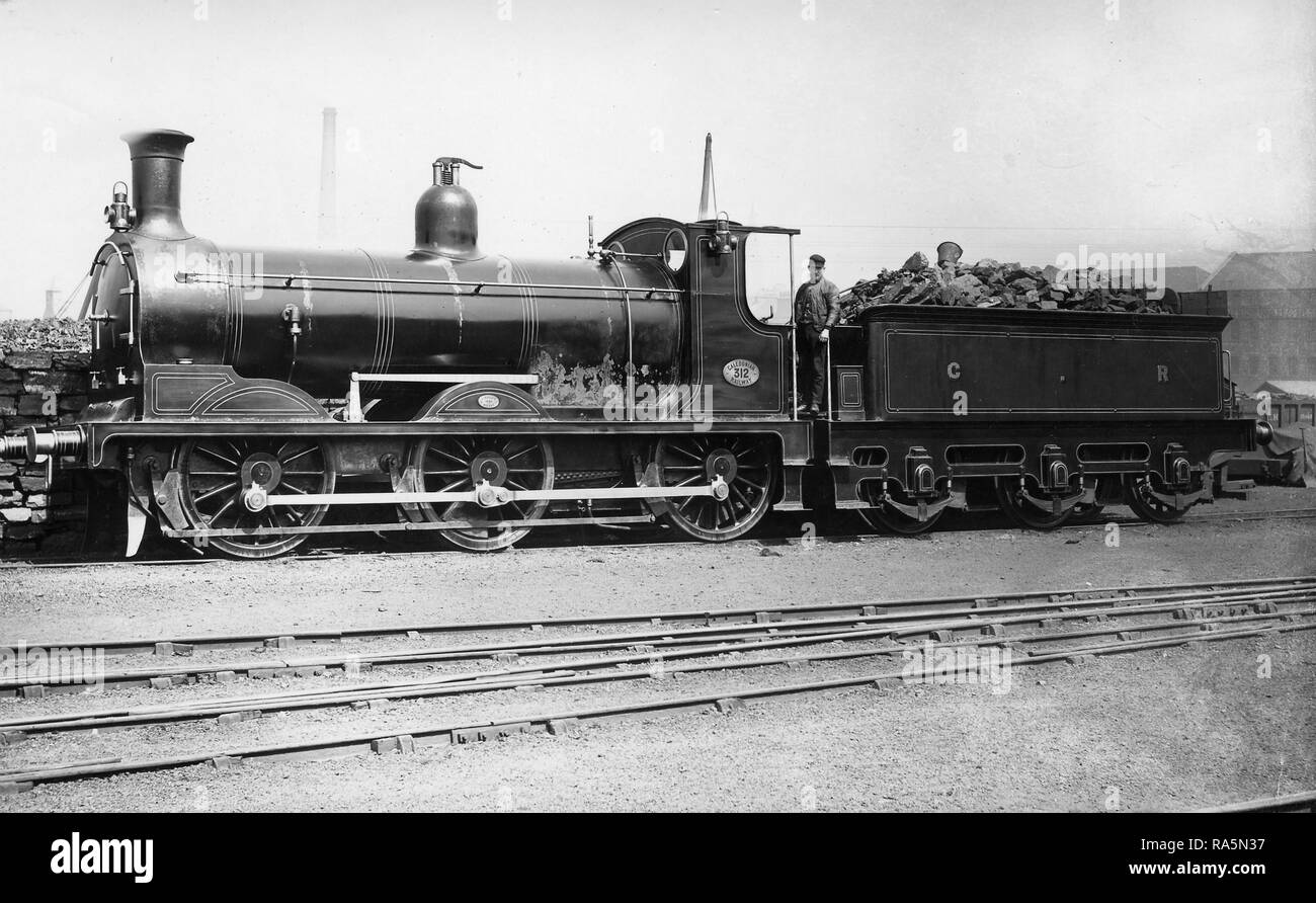 Caledonian Railway Drummond "Jumbo" 0-6-0 No.312 a Perth Foto Stock