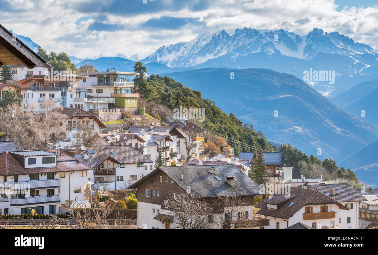 San Genesio, idilliaco villaggio vicino a Bolzano. Trentino Alto Adige, Italia. Foto Stock