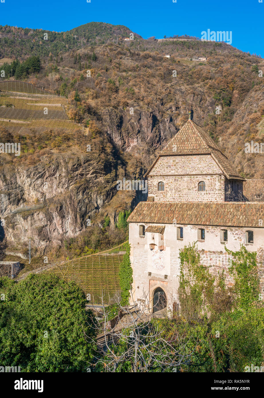Castel Roncolo vicino a Bolzano, nella regione del Trentino Alto Adige, in Italia. Foto Stock