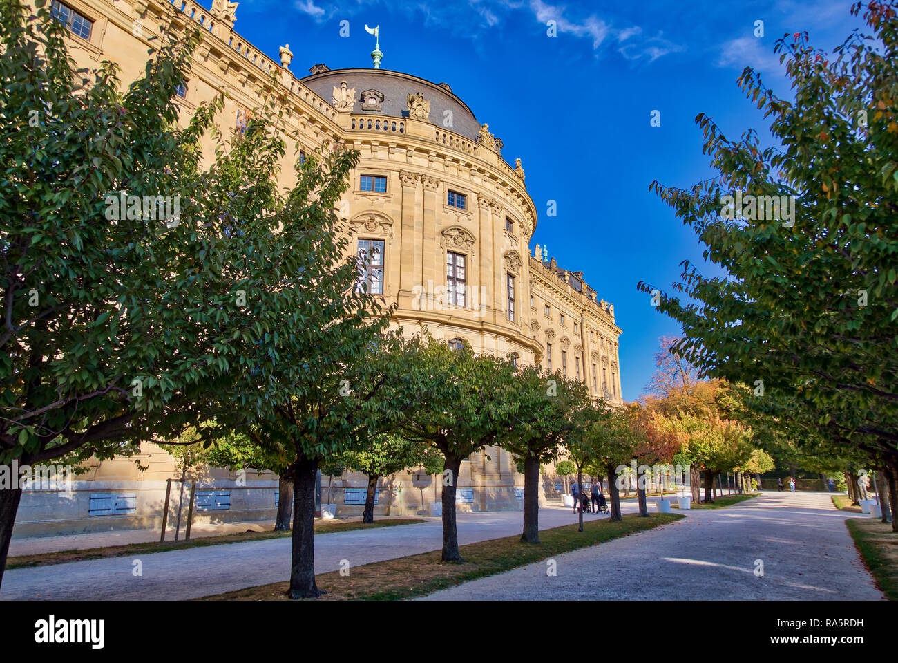 Il vescovo's Residenz Wurzburg, Germania Foto Stock