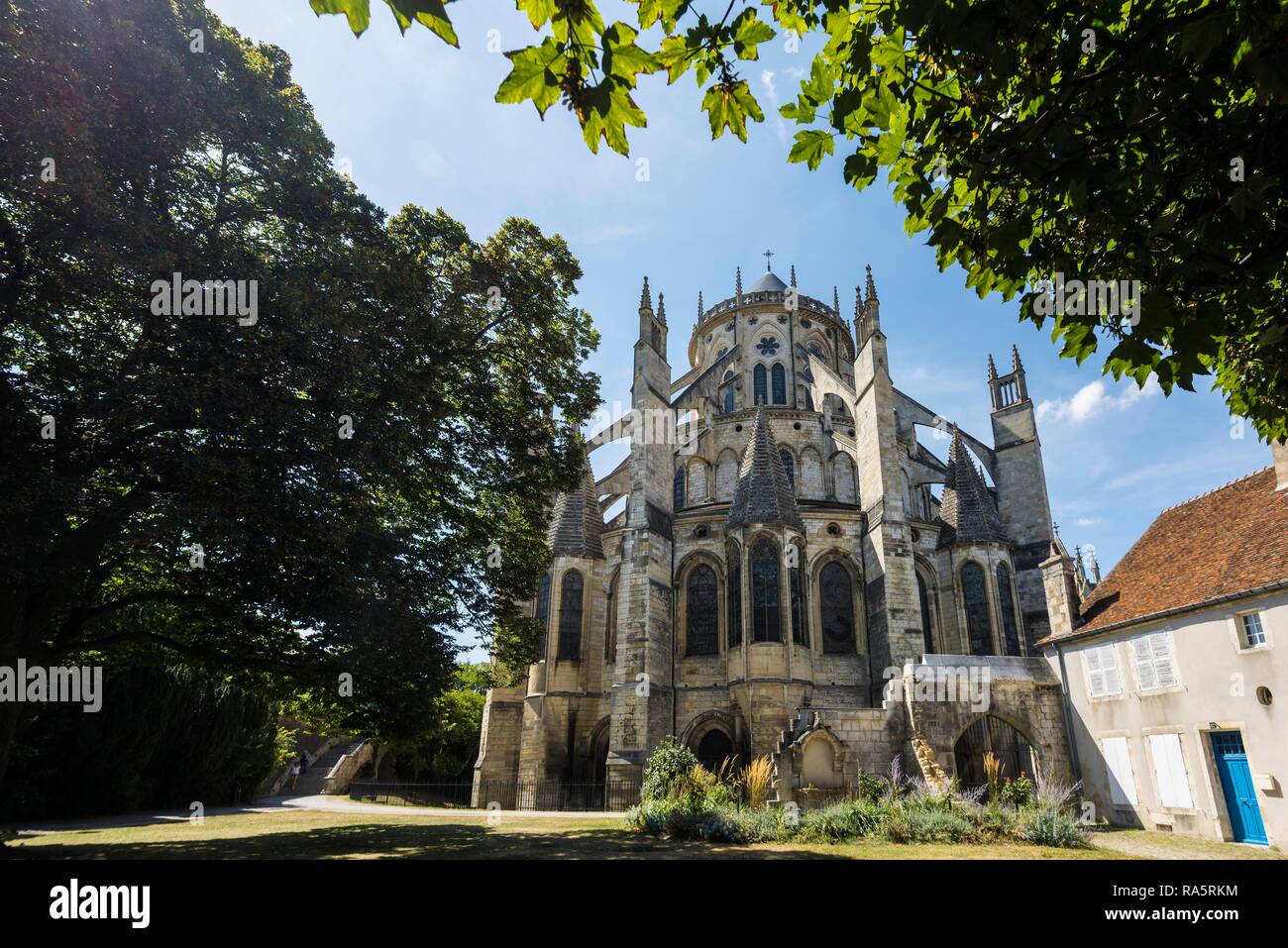 La Cattedrale di Saint Etienne, Sito Patrimonio Mondiale dell'UNESCO, Bourges, Cher Reparto, Center-Val de regione della Loira, Francia Foto Stock