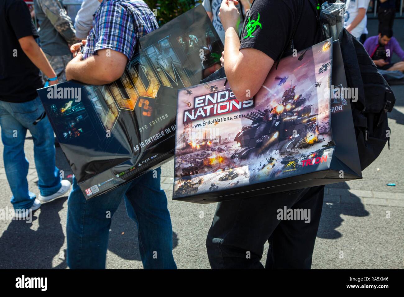 "Gamescom', alla più grande fiera mondiale di divertimenti interattivi, video e giochi per computer, Colonia Foto Stock