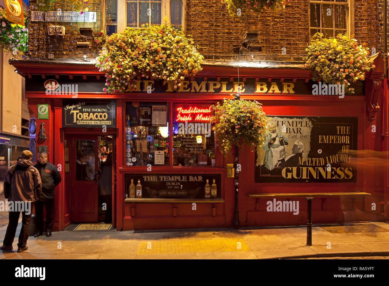 Pub, il Temple Bar di Dublino, Irlanda, Europa PublicGround Foto Stock