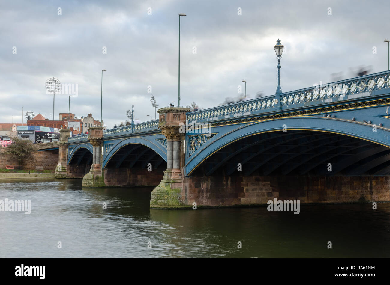 Trent Bridge in Nottingham, Regno Unito Foto Stock