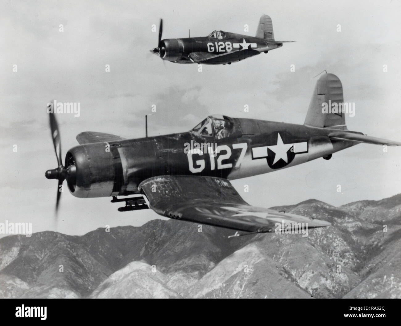 2 novembre 1944 - aerei da combattimento in volo (eventualmente da una portaerei) Foto Stock