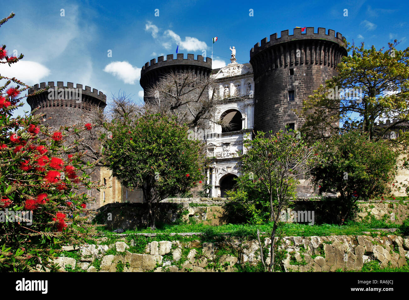 Castel Nuovo, Neapel, Kampanien, Italien Foto Stock