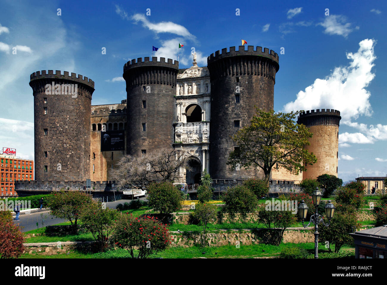 Castel Nuovo, Neapel, Kampanien, Italien Foto Stock