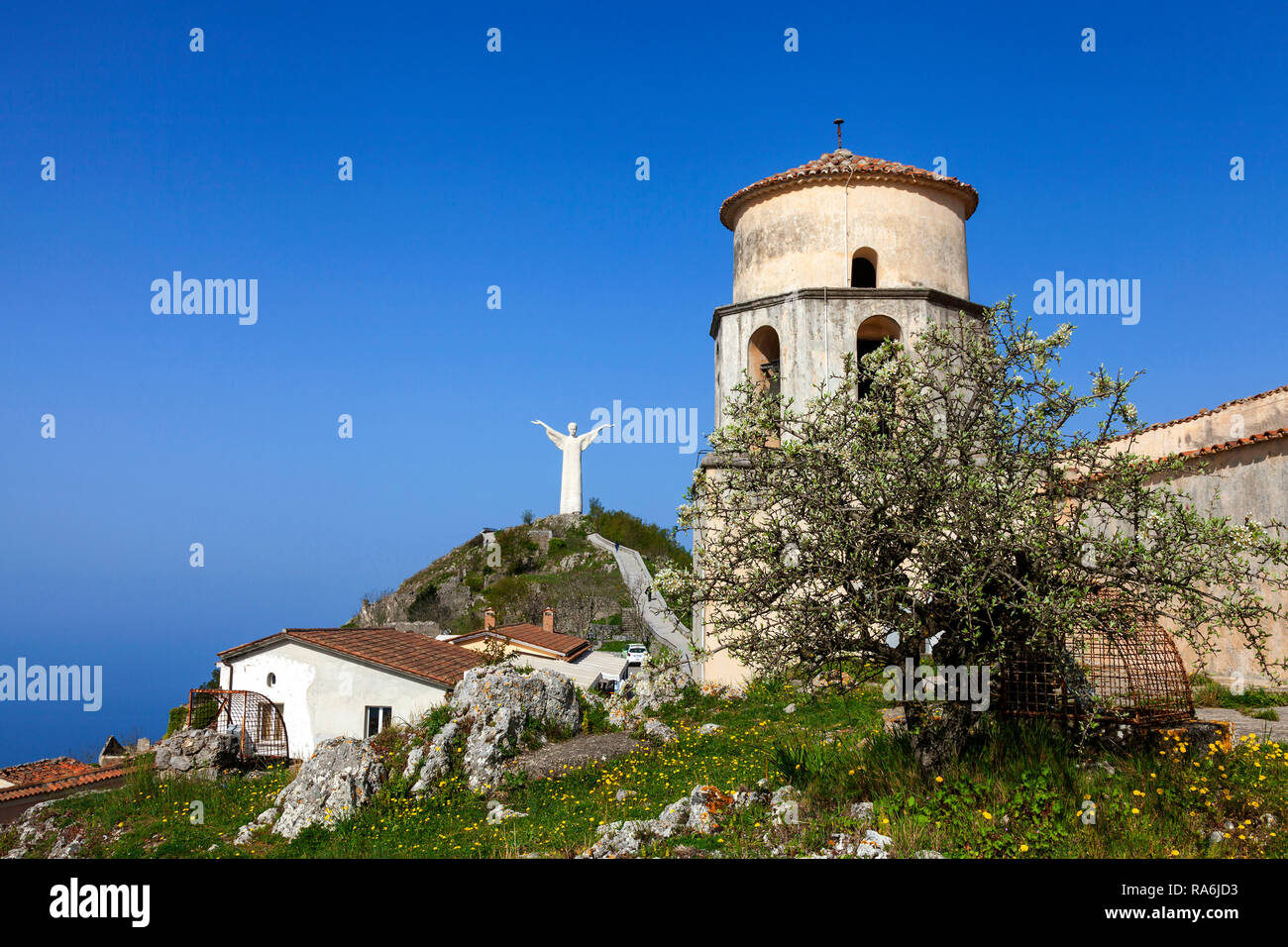 Basilica di San Biagio, Cristo statua, Maratea, Provinz Potenza, Basilikata, Italien Foto Stock