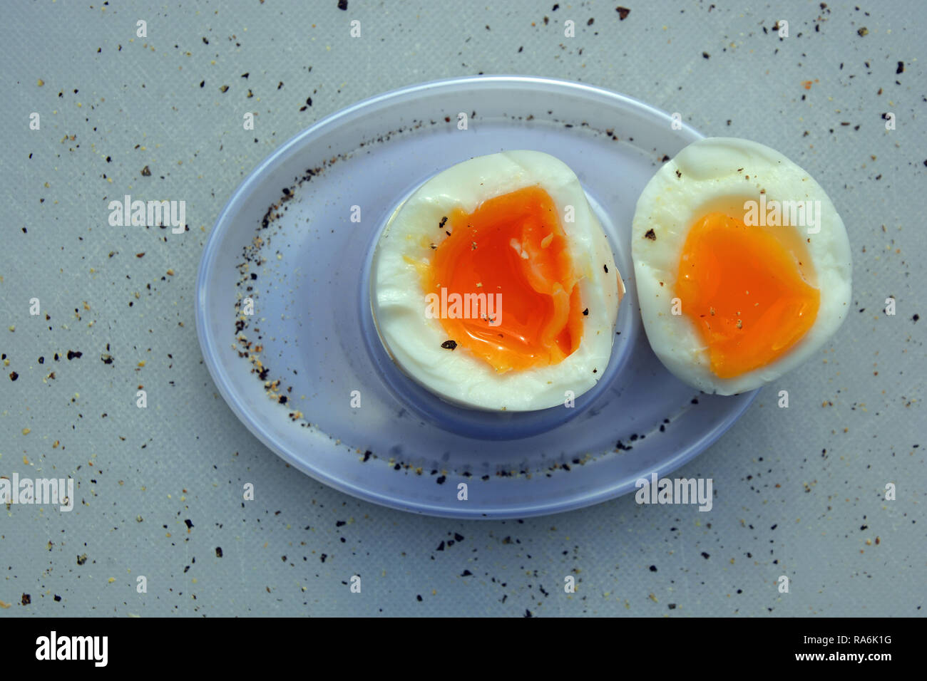 Frühstücksei, Tost, Eier, ei Foto Stock