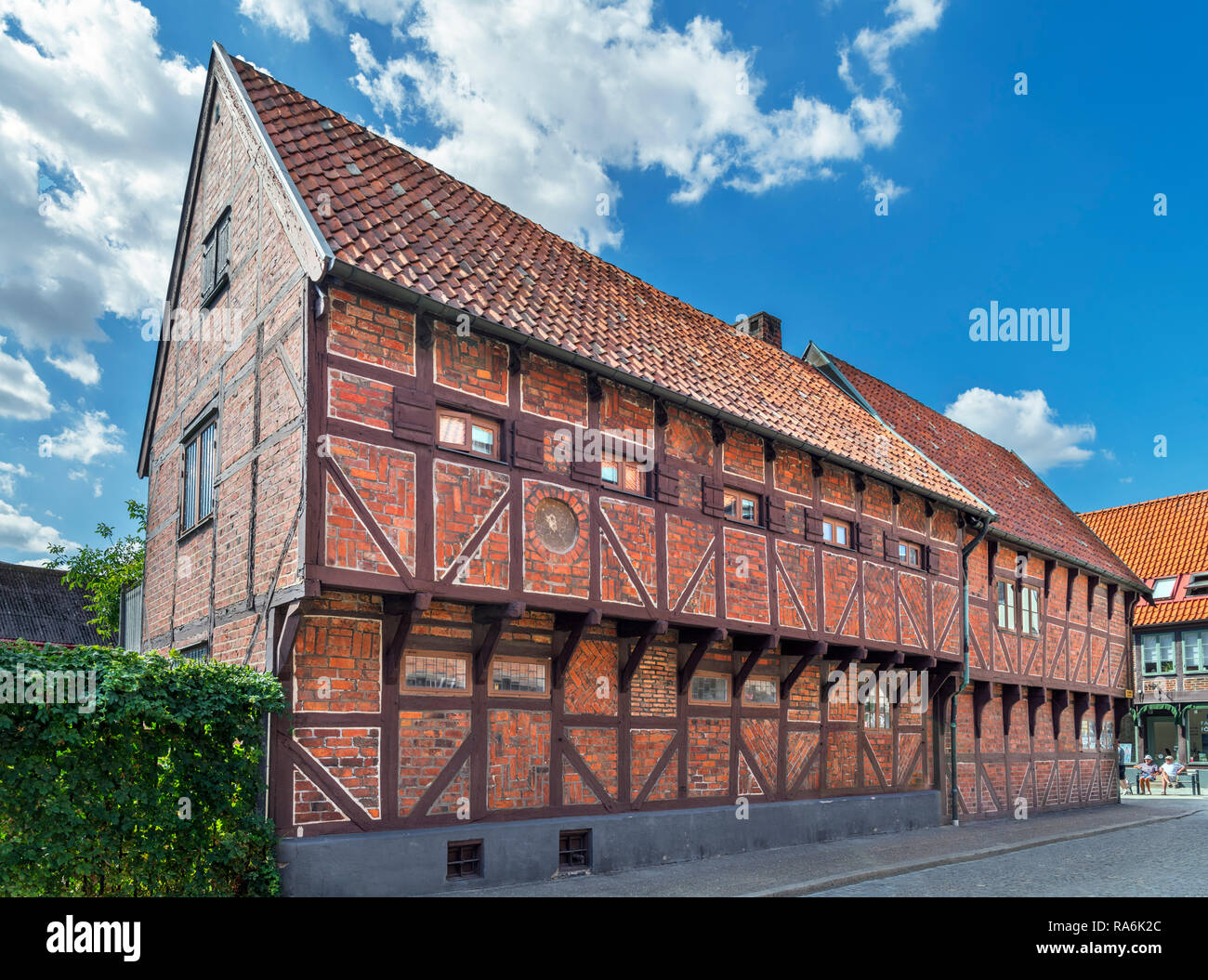 Pilgrändshuset, una casa in legno e muratura risalente al 1470 e il più antico edificio di tale in Scandinavia,Ystad, Svezia Foto Stock