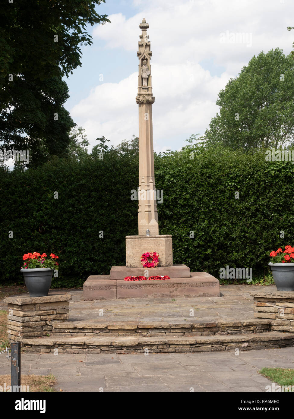 War Memorial Appleton Thorn, Warrington, Cheshire, Inghilterra. Foto Stock