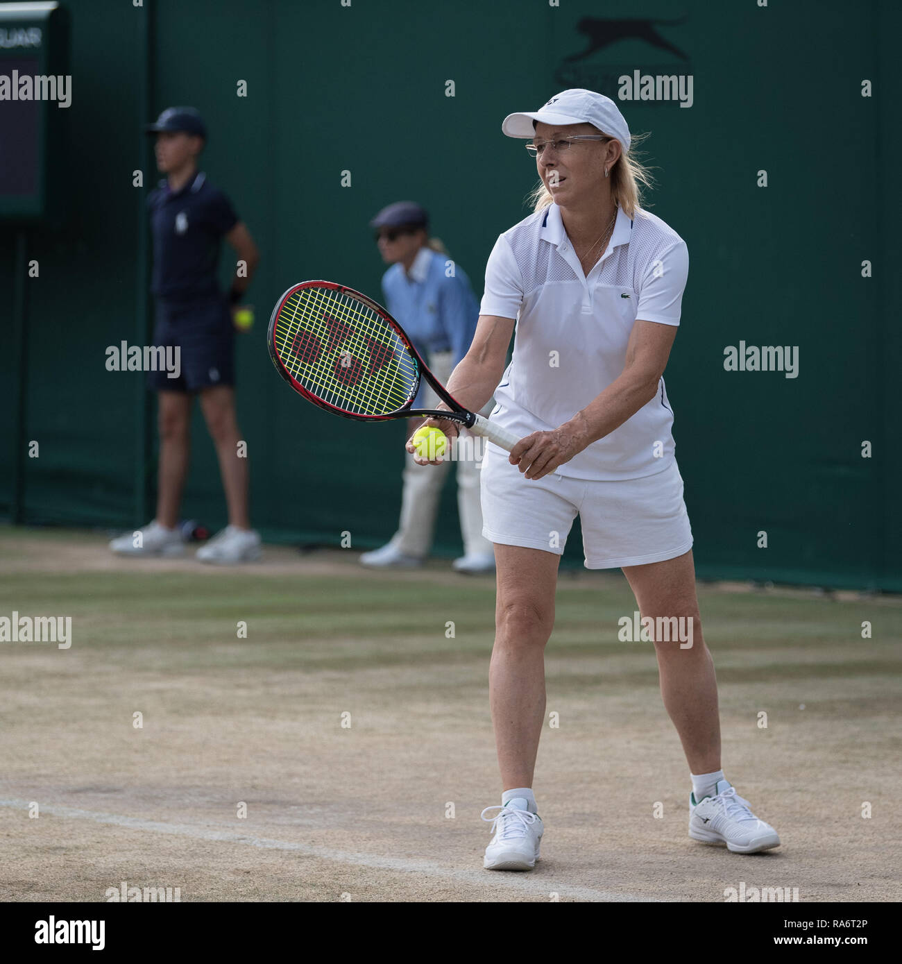 Il 13 luglio 2018. Il torneo di Wimbledon Tennis Championships 2018 tenutosi presso il All England Lawn Tennis e Croquet Club di Londra, Inghilterra, Regno Unito. LADIES' INVITATIO Foto Stock