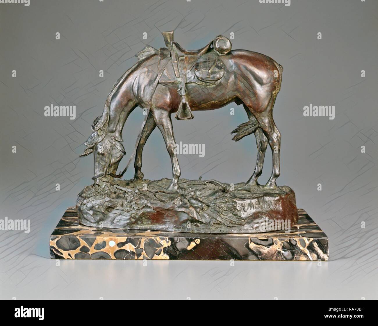 Louis-Oscar Roty, Maurice Albert, 1854-1907, francese, 1846 - 1911, 1879, bronzo. Reinventato da Gibon. Arte Classica con reinventato Foto Stock