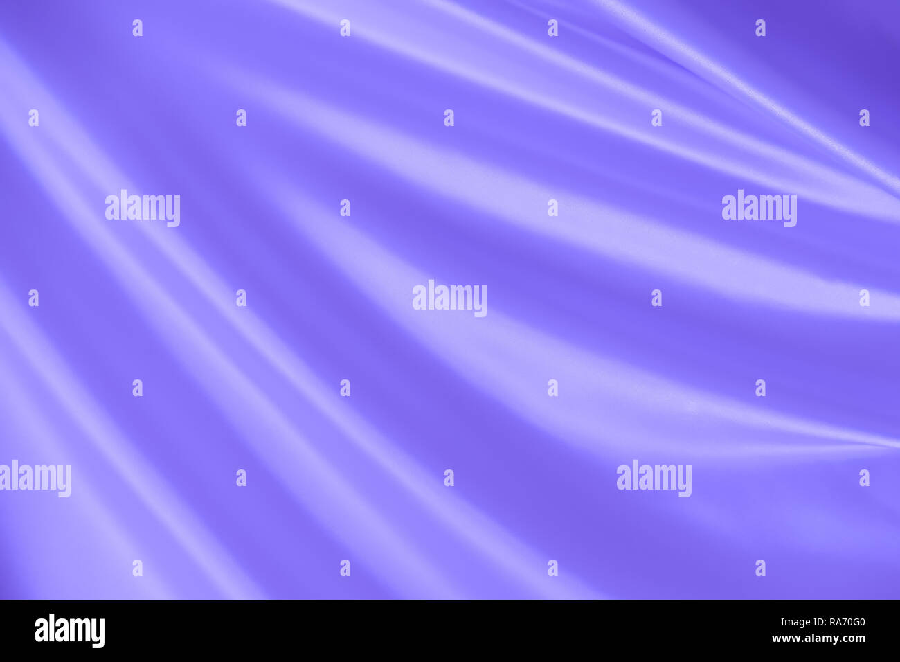 Liscia elegante blu ondulata di seta o di lusso in raso tessuto di consistenza, abstract background design. Foto Stock