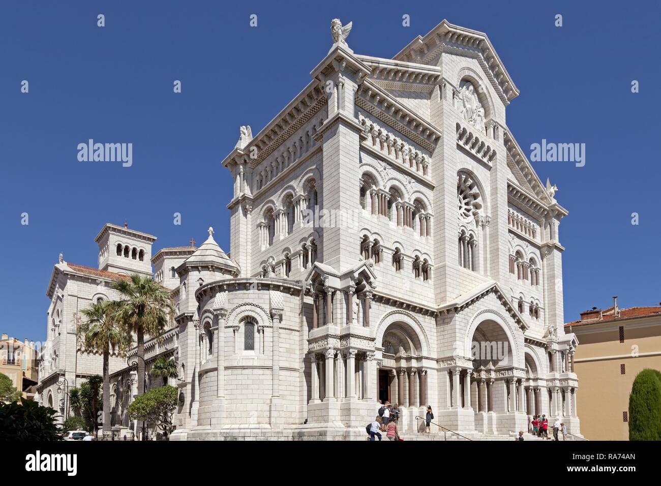 La Cattedrale di San Nicola, Monaco, Monaco, Cote d'Azur Foto Stock