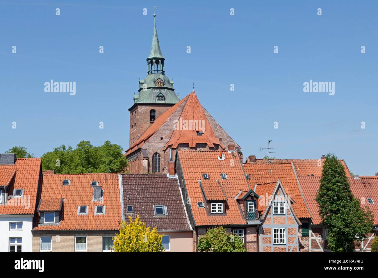 Michaeliskirche o Chiesa di St. Michael, Lüneburg, Bassa Sassonia, Germania Foto Stock