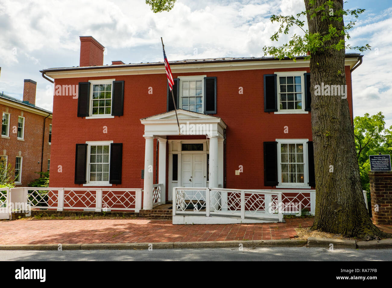 Woodrow Wilson Presidential Library and Museum, 20 North Coalter Street, Staunton, Virginia Foto Stock