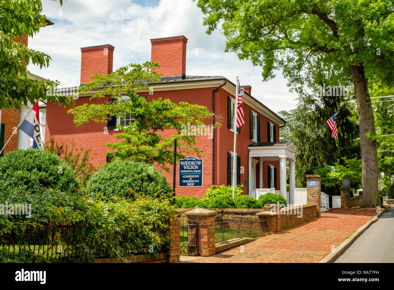 Woodrow Wilson Presidential Library and Museum, 20 North Coalter Street, Staunton, Virginia Foto Stock