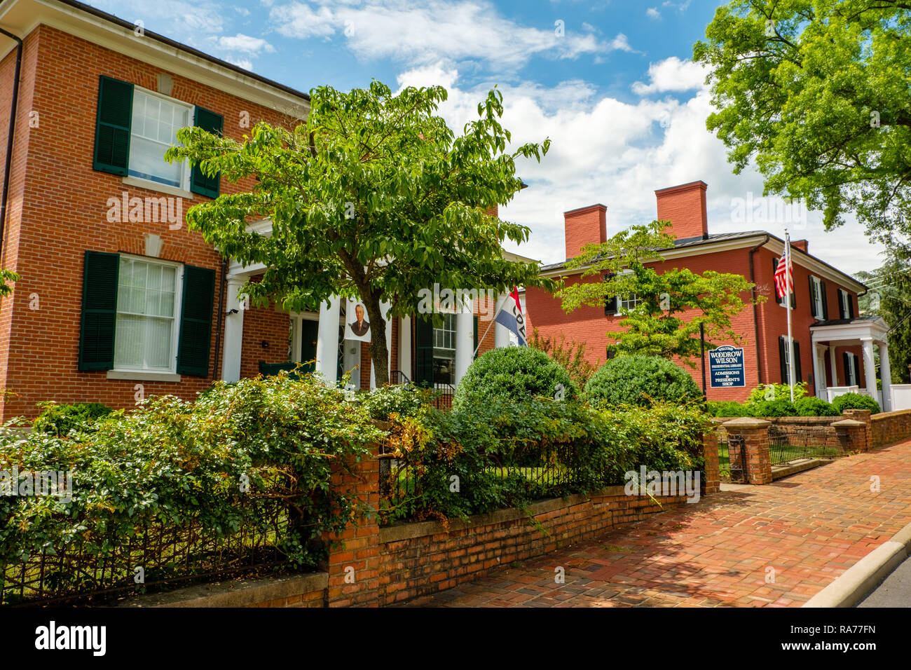 Woodrow Wilson Presidential Library and Museum, 20 North Coalter Street, Staunton, Virginia Foto Stock