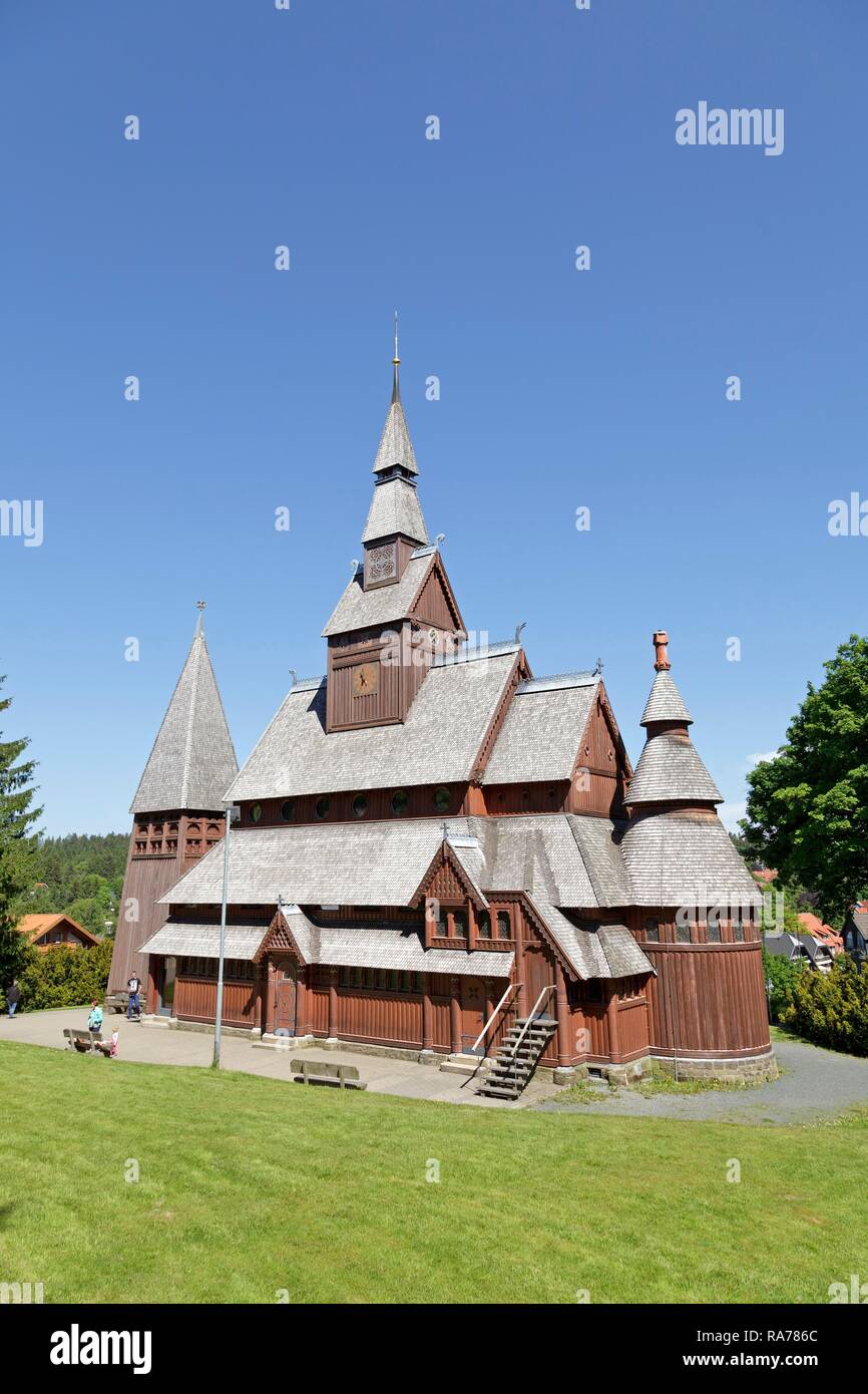 Chiesa della doga, Hahnenklee, Harz, Bassa Sassonia, Germania Foto Stock