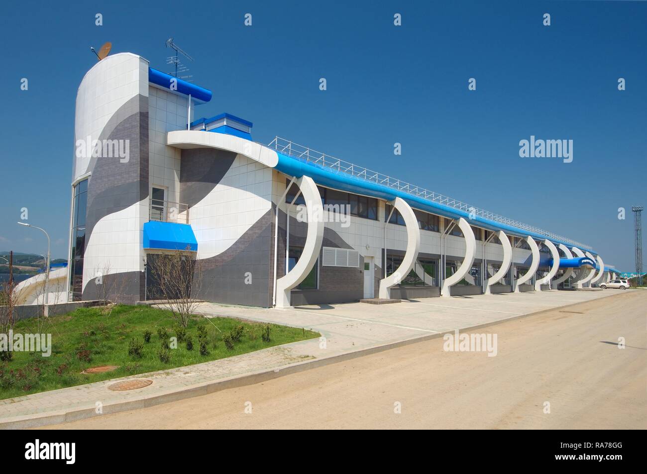Scientifico e adattabili complessi, la costruzione dei più grandi Oceanarium in CIS, Vladivostok, Primorsky Krai, Russia Foto Stock