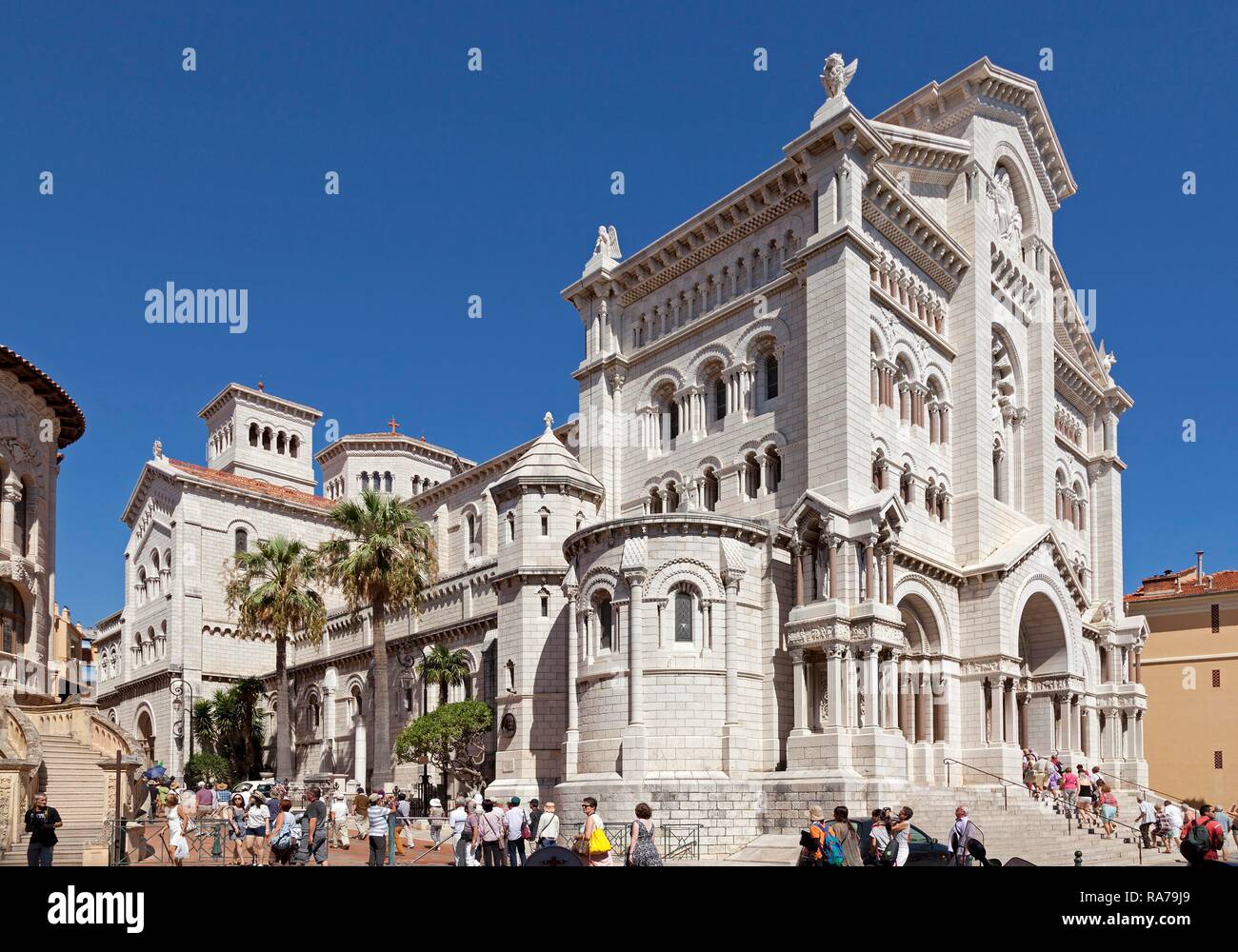 La Cattedrale di San Nicola, Monaco, Monaco-Ville, Monaco, Cote d'Azur Foto Stock