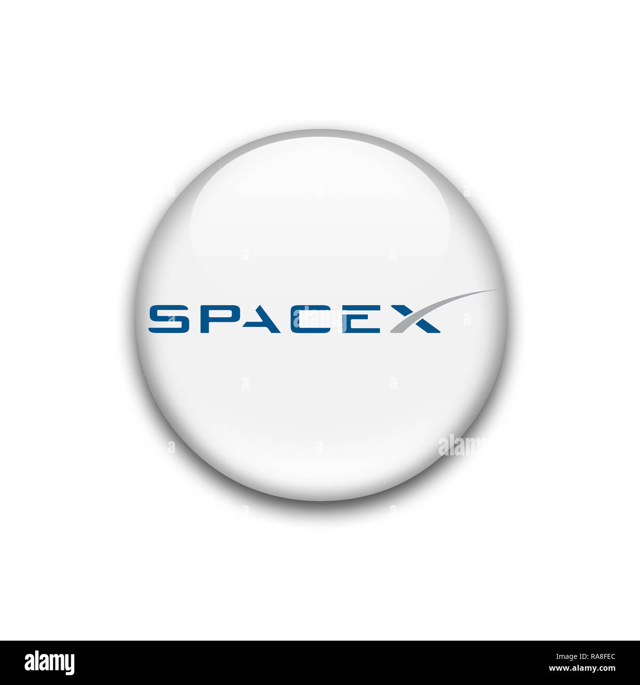 Logo Spacex Foto Stock