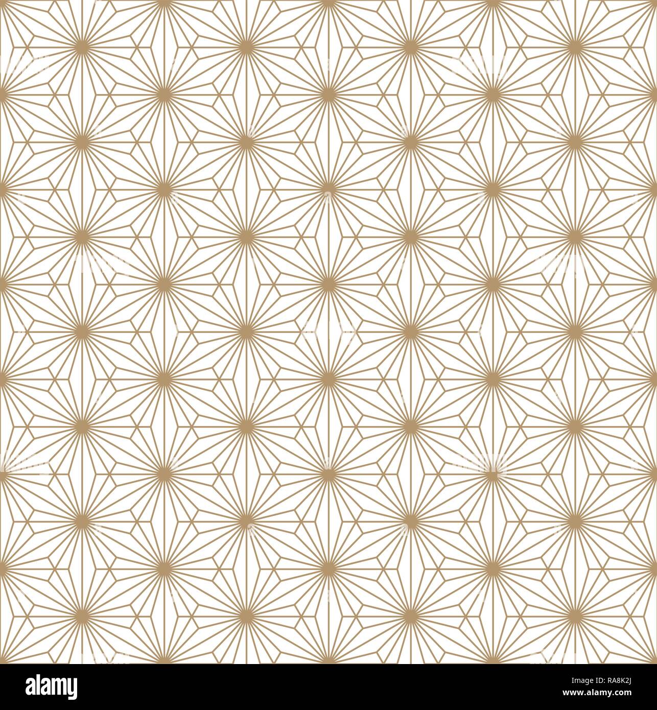 Bellissima Seamless pattern giapponese kumiko per shoji schermo grande design per qualsiasi finalità. Modello giapponese vettore di fondo. Tradizionale Giapponese w Illustrazione Vettoriale