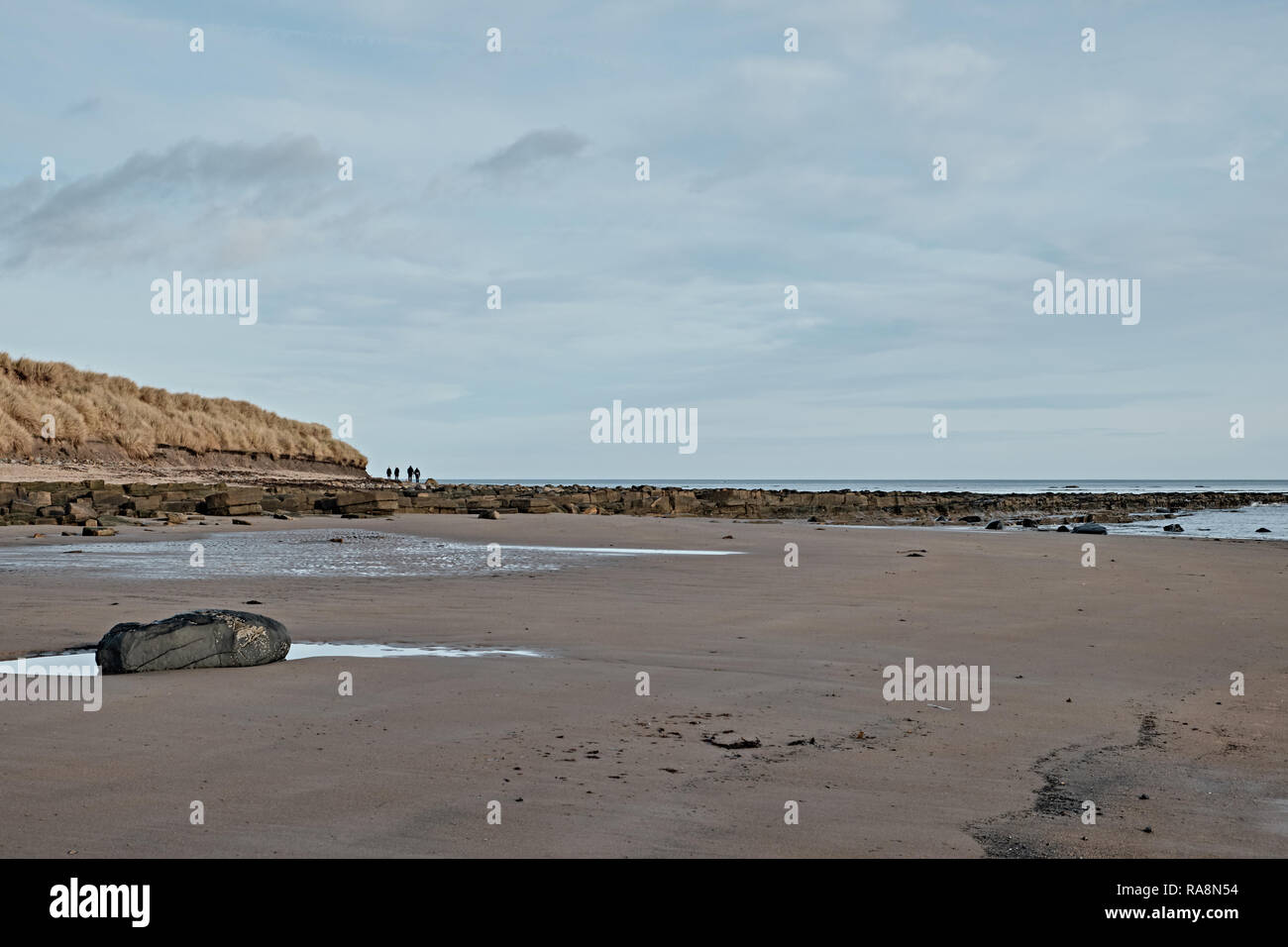Druridge Bay, Northumberland Foto Stock
