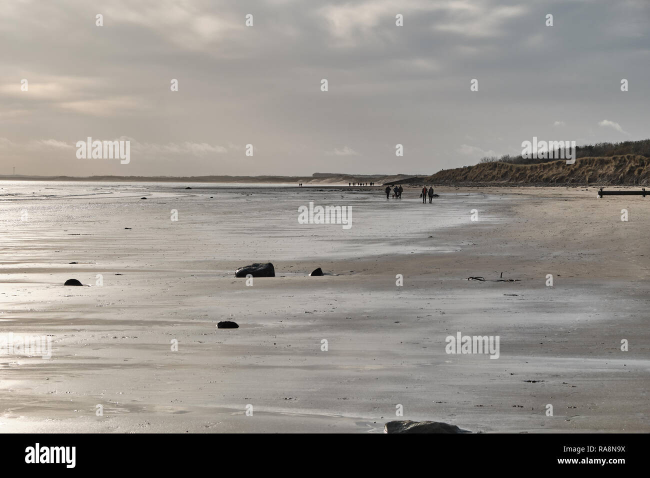 Druridge Bay, Northumberland Foto Stock