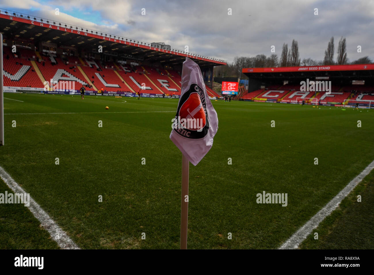 Il 1 gennaio 2019, la valle, Charlton, Inghilterra; EFL lega 1, Charlton vs Walsall ; la valle home di Charlton FC Credito: Phil Westlake/News immagini English Football League immagini sono soggette a licenza DataCo Foto Stock