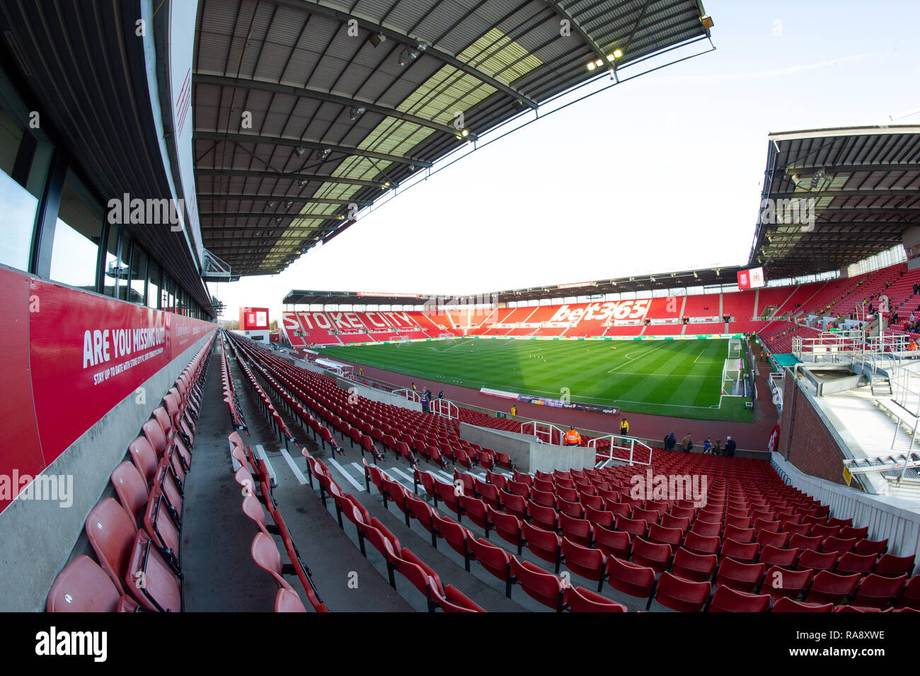 Il 1 gennaio 2019, Bet 365 Stadium, Stoke-on-Trent, Inghilterra; Sky scommessa campionato, Stoke City vs Bristol City ; Bet 365 Stadium prima che il credito di gioco: Richard Long/News immagini English Football League immagini sono soggette a licenza DataCo Foto Stock