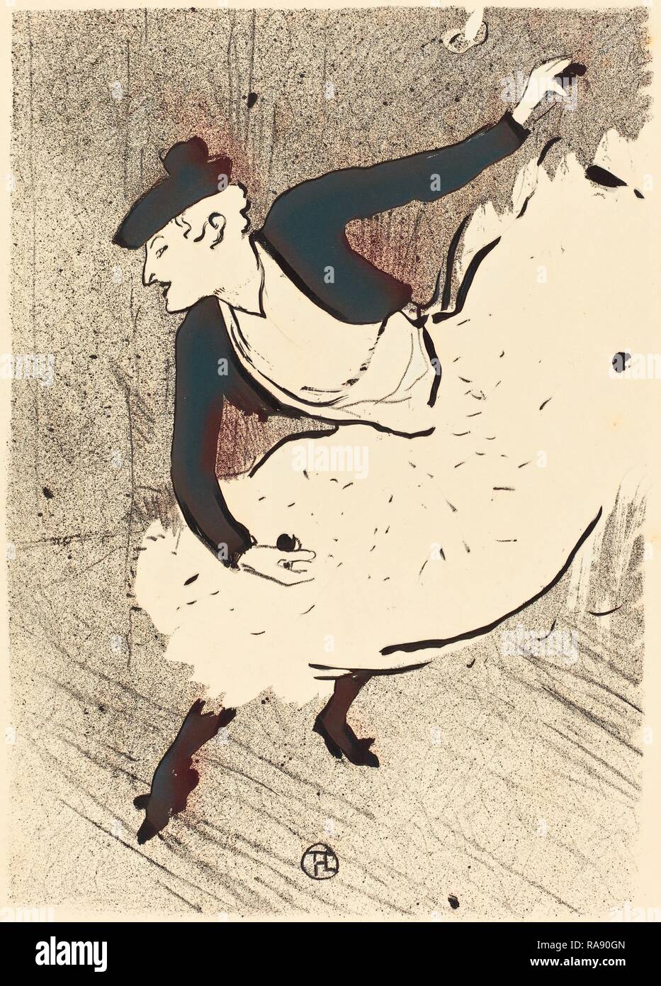 Henri de Toulouse-Lautrec (francese, 1864 - 1901), Edmée Lescot, 1893, litografia in nero su velin. Reinventato Foto Stock