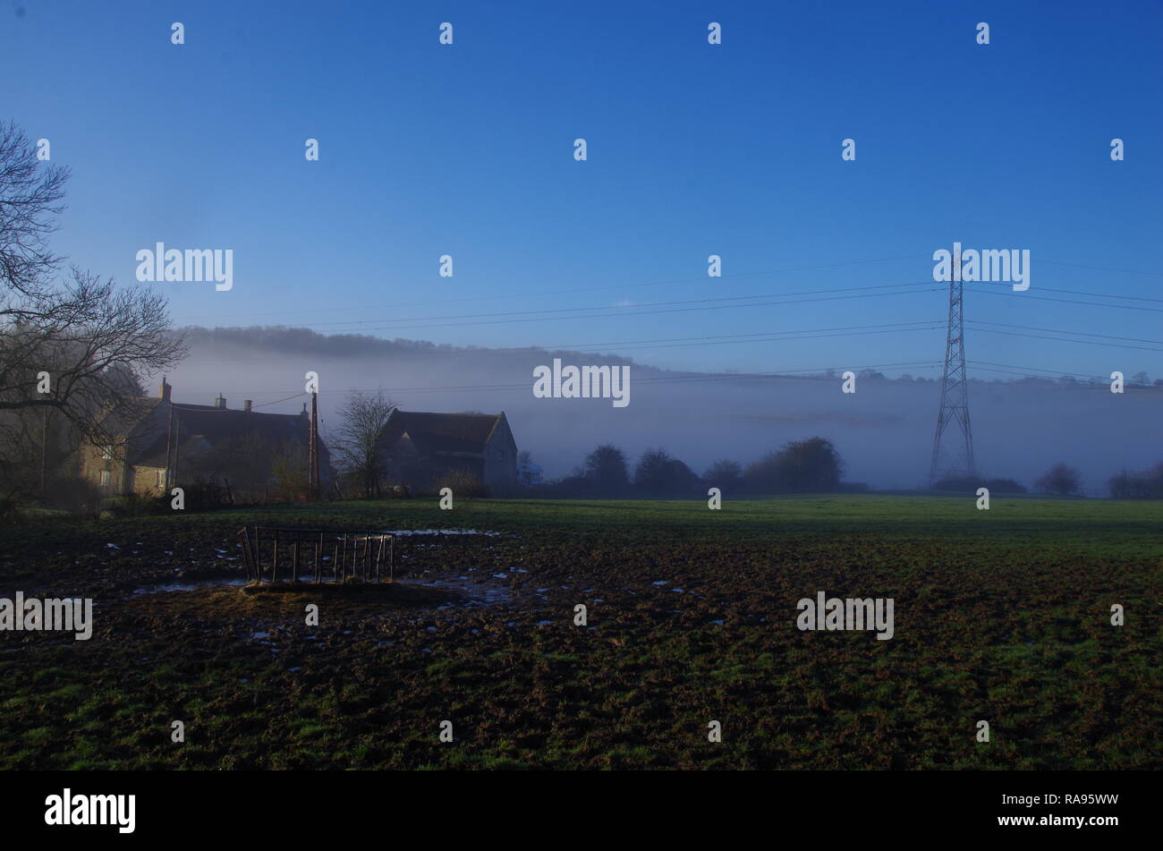 Slaughterford. La Macmillan modo. A lunga distanza trail. Wiltshire. In Inghilterra. Regno Unito Foto Stock