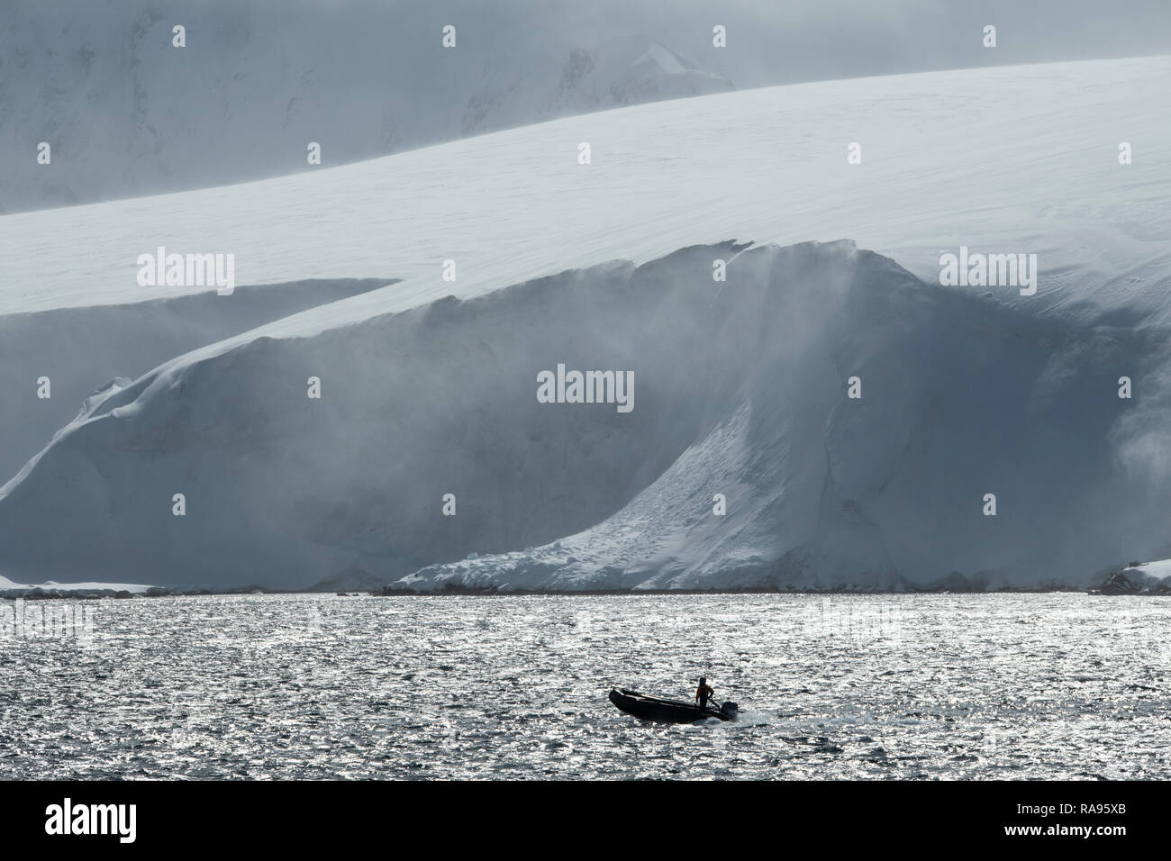 L'Antartide, Gerlache Strait, Palmer arcipelago, isola Wiencke, Damoy Point. Foto Stock