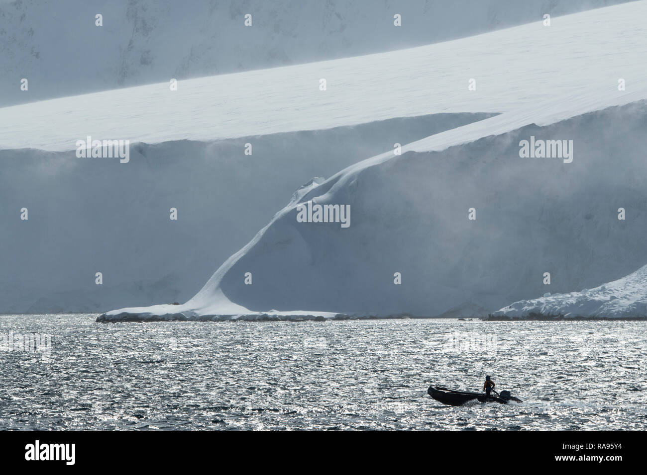 L'Antartide, Gerlache Strait, Palmer arcipelago, isola Wiencke, Damoy Point. Foto Stock