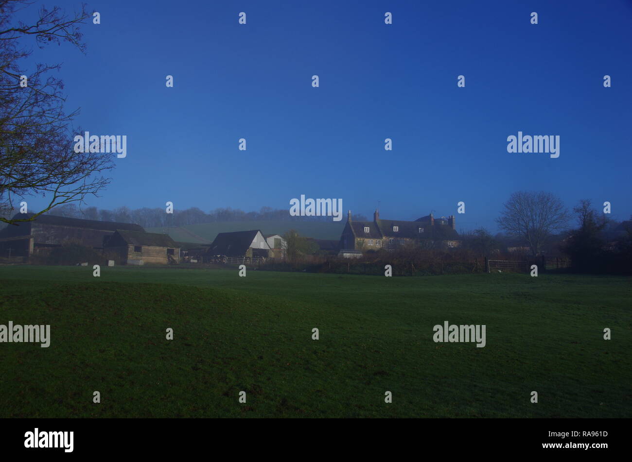 Slaughterford. La Macmillan modo. A lunga distanza trail. Wiltshire. In Inghilterra. Regno Unito Foto Stock