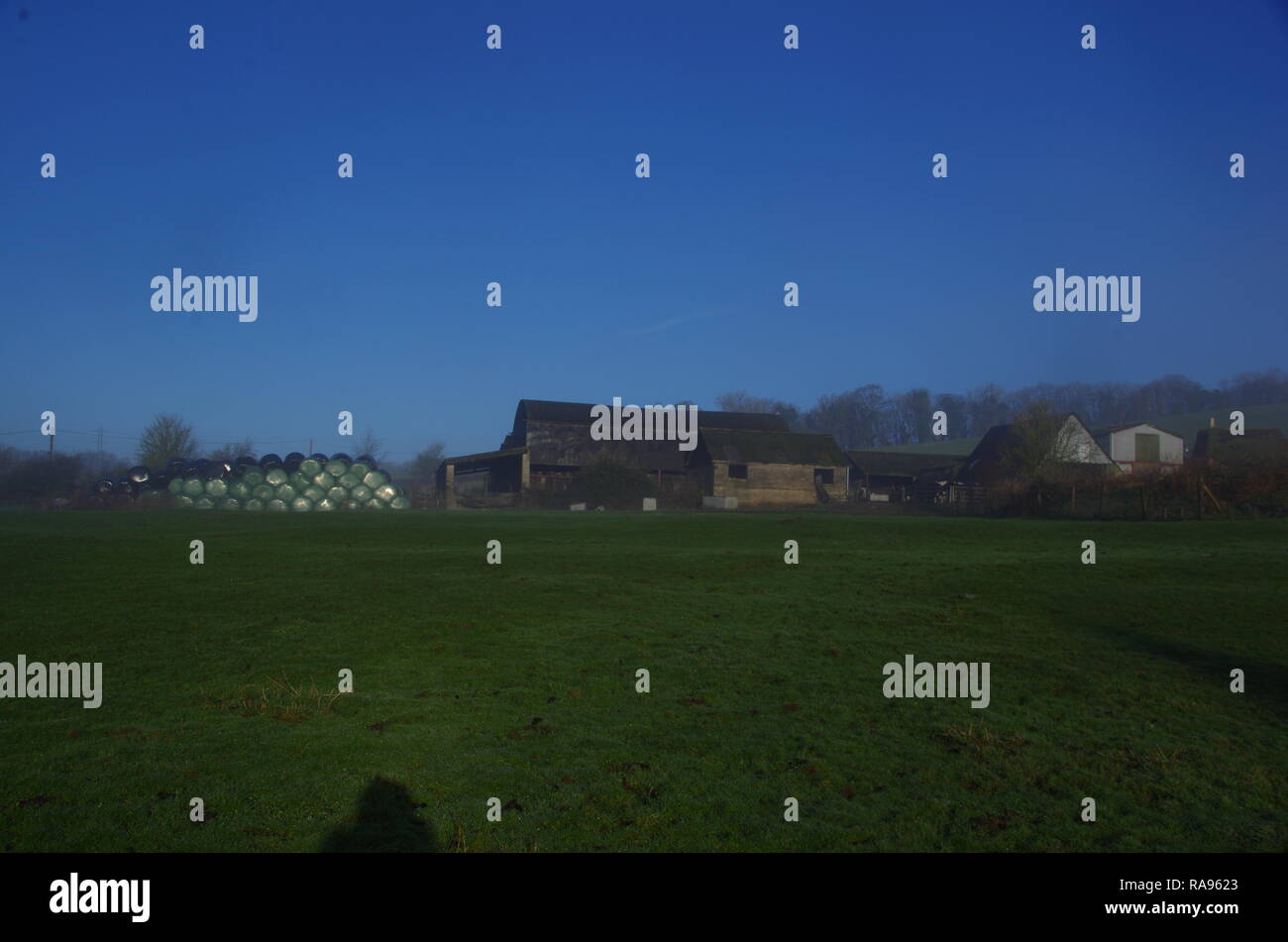 Slaughterford. La Macmillan modo. A lunga distanza trail. Wiltshire. In Inghilterra. Regno Unito Foto Stock