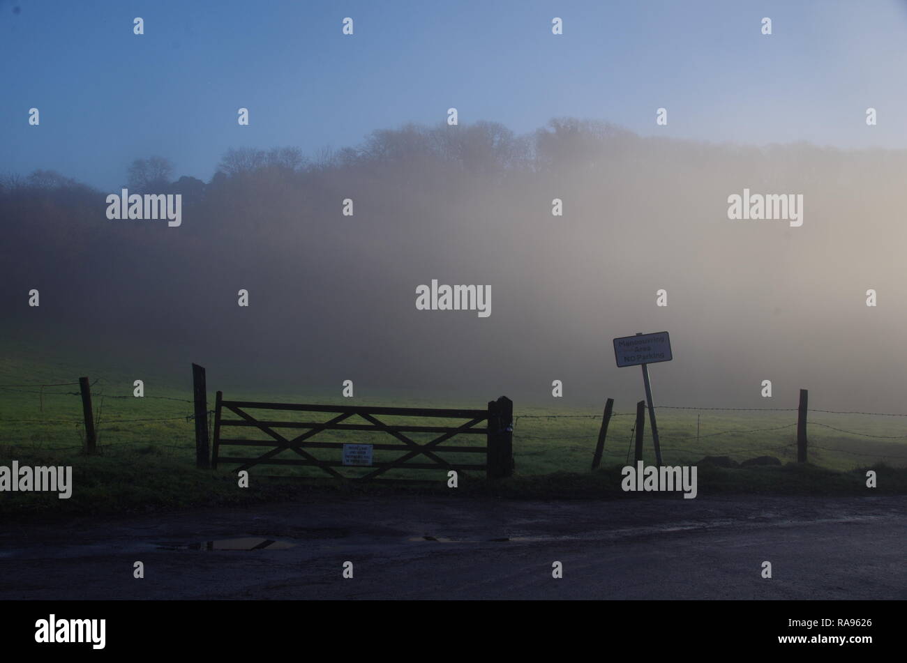 Slaughterford. La Macmillan modo. A lunga distanza trail. Wiltshire. In Inghilterra. Regno Unito Foto Stock