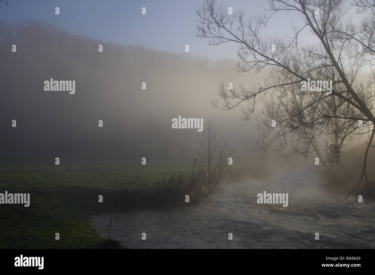 Slaughterford. La Macmillan modo. A lunga distanza trail. Wiltshire. In Inghilterra. Regno Unito Foto Stock