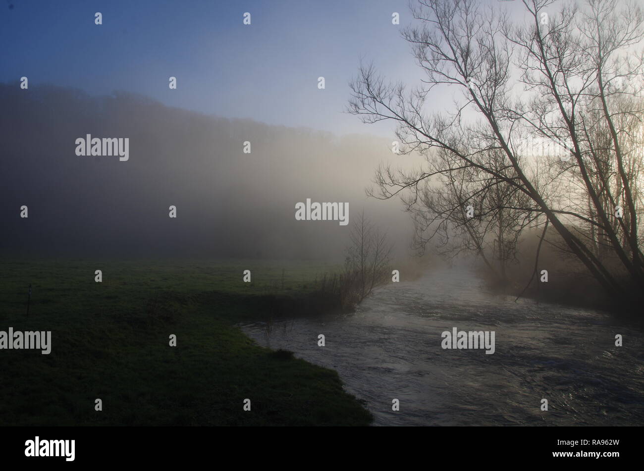 Slaughterford. La Macmillan modo. A lunga distanza trail. Wiltshire. In Inghilterra. Regno Unito Foto Stock