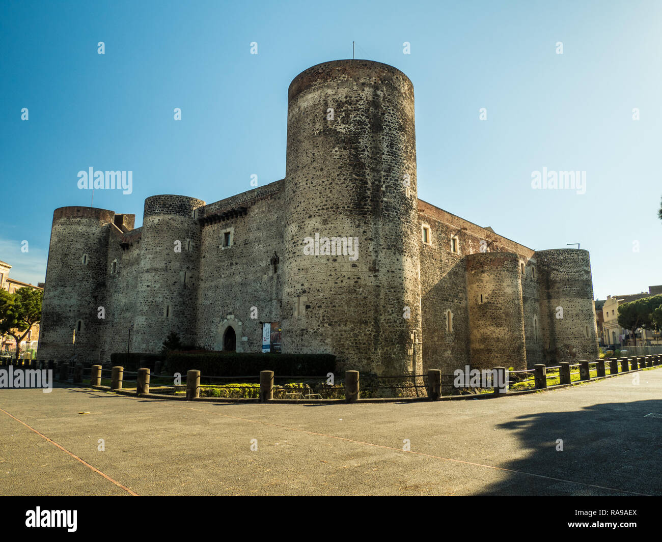 Il Castello Ursino di Catania, Sicilia, Italia Foto Stock