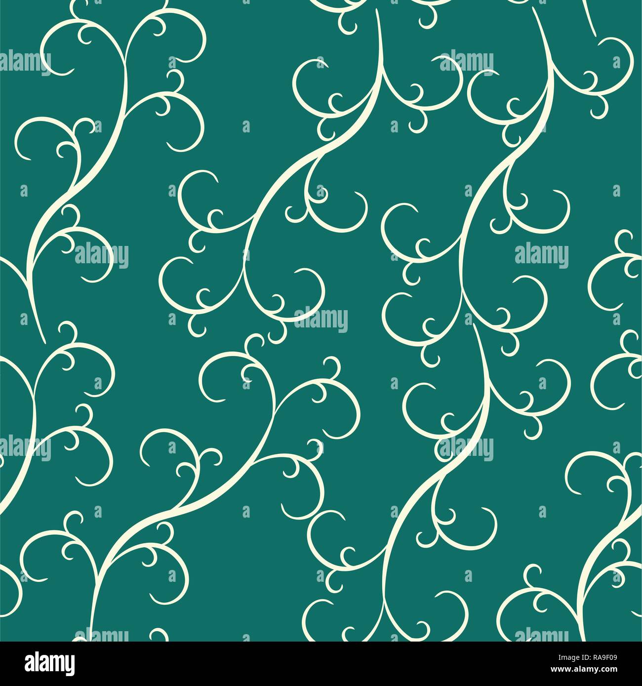 Seamless pattern d'erba. Vettore di erba in background. Illustrazione Vettoriale