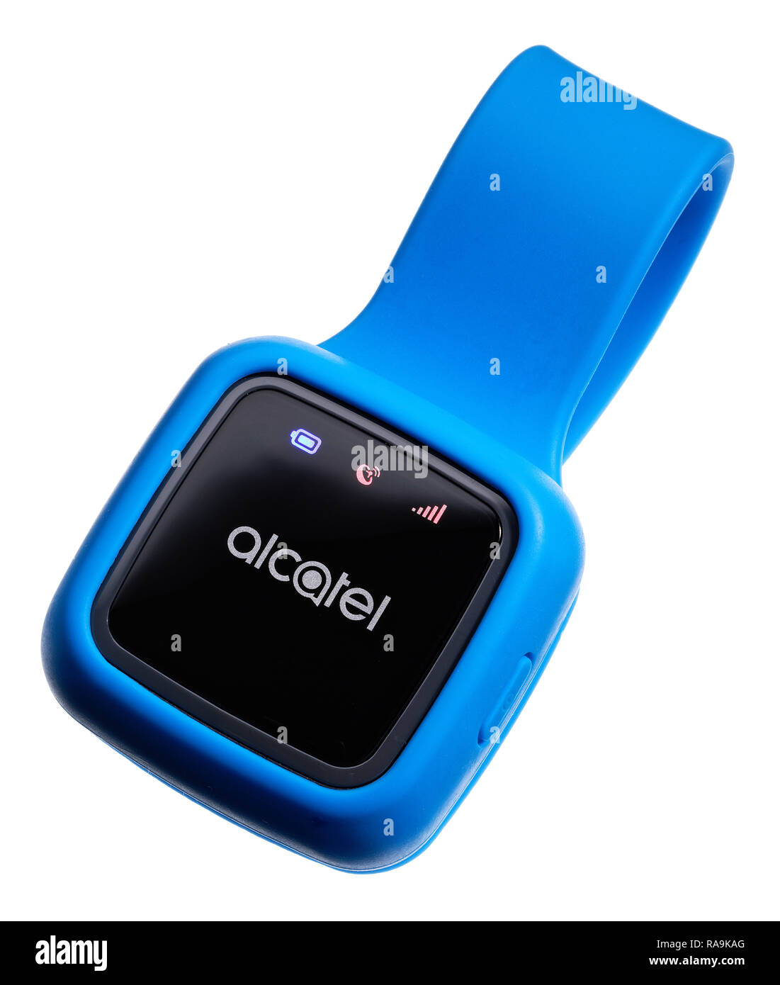 Alcatel Movetrack le vie di persone, bagagli, Animali domestici e i percorsi. Foto Stock