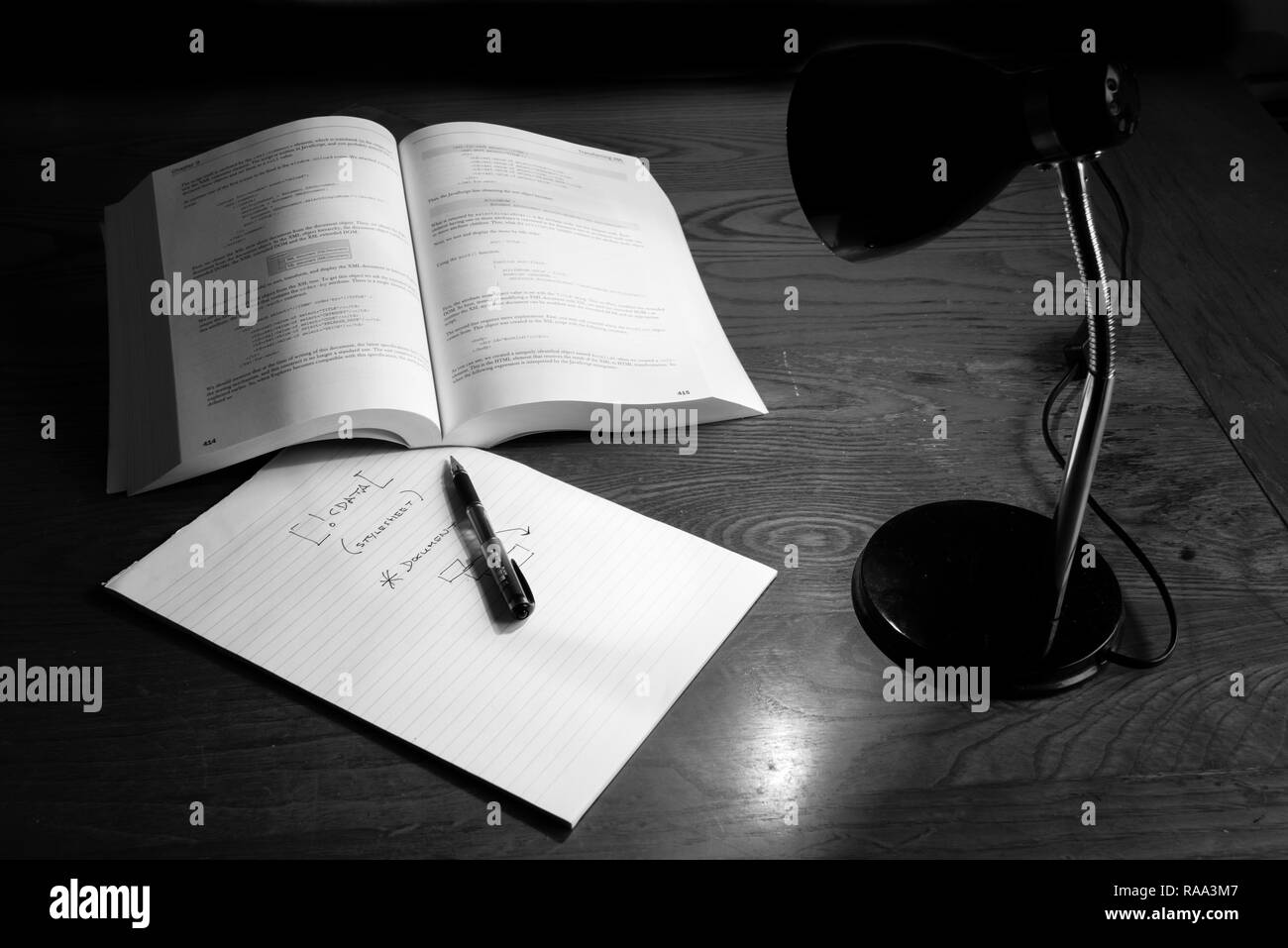 Lo studio di libri Foto Stock