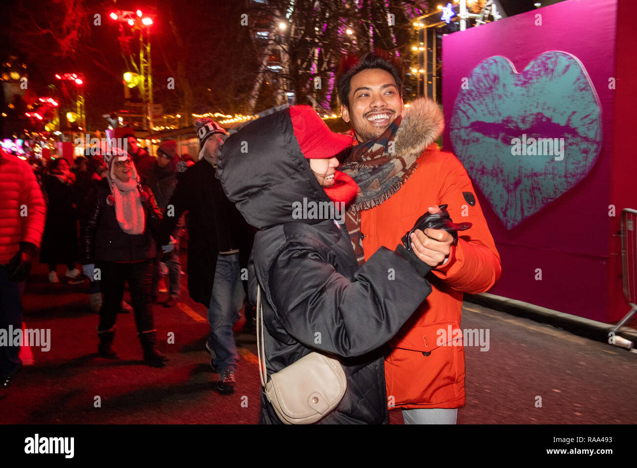 Edinburgh Hogmanay Foto Stock